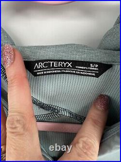 Womens Arcteryx Teal Teams Hoodie Full Zip Outdoors Jacket Sz Small