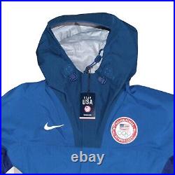 Womens Nike Blue Team USA Medal Stand Full-Zip Hoodie Jacket DD8852-492 Sz Small