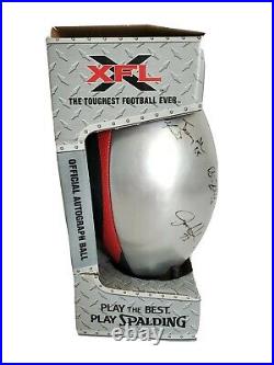 XFL Spalding Official Autograph Full Size Ball, Signed By Team 15 Players NIB