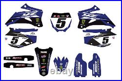 YAMAHA FACTORY TEAM GRAPHICS FULL KIT YZ250F YZ450F Laminated 2006 -2009